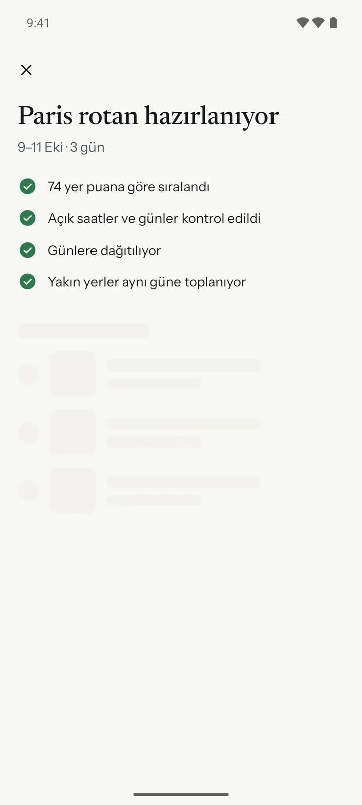 Rota hazırlanıyor