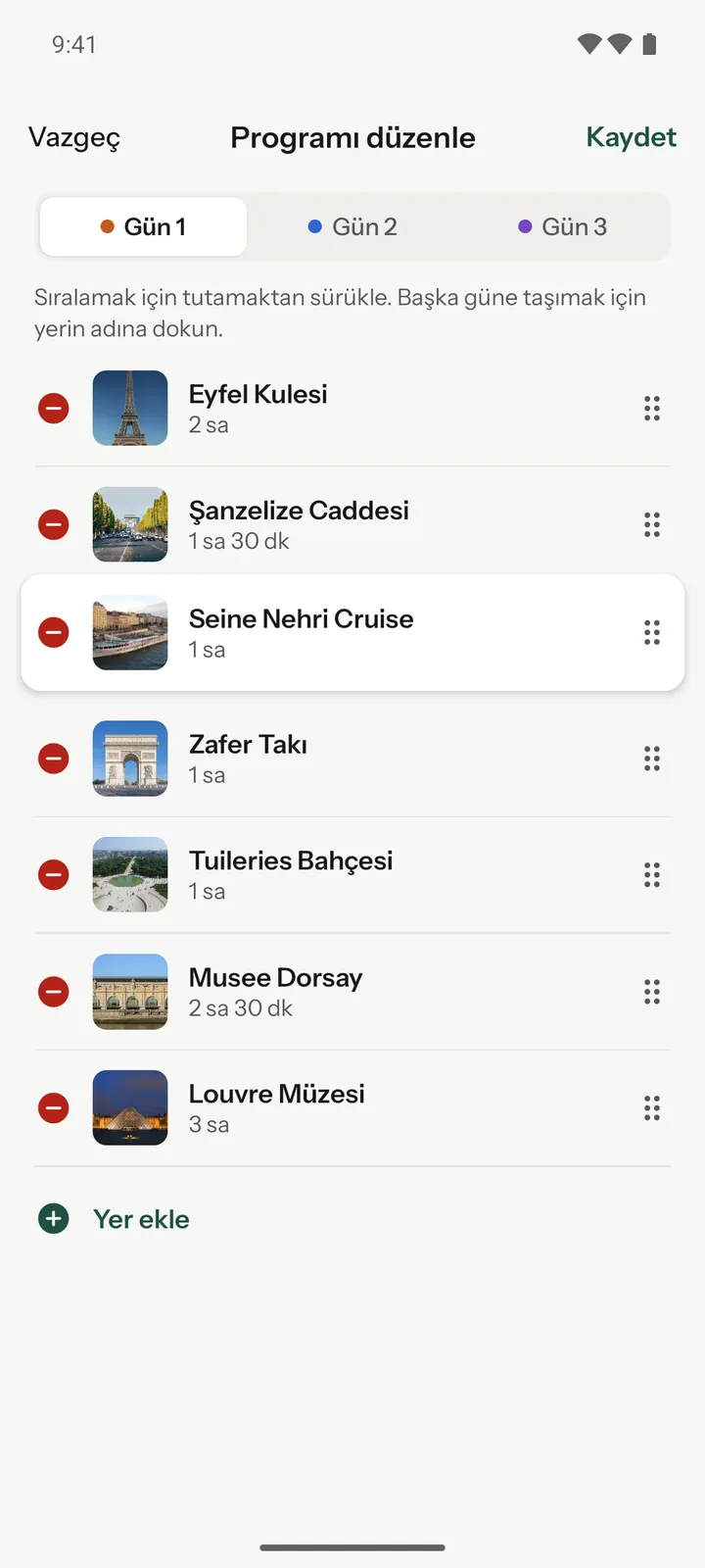 Programı düzenle